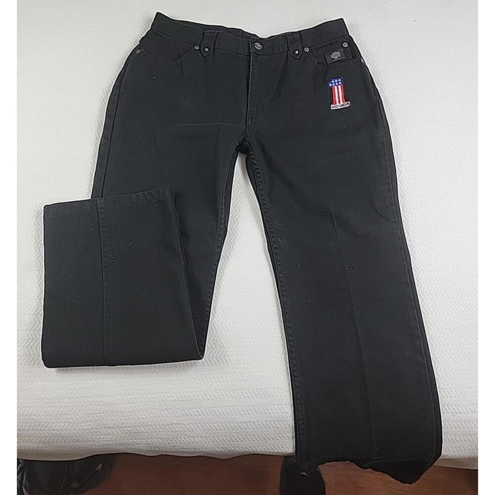 Harley Davidson Genuine Motorcycle Jean Women's Size 12 Straight Leg 100% Cotton